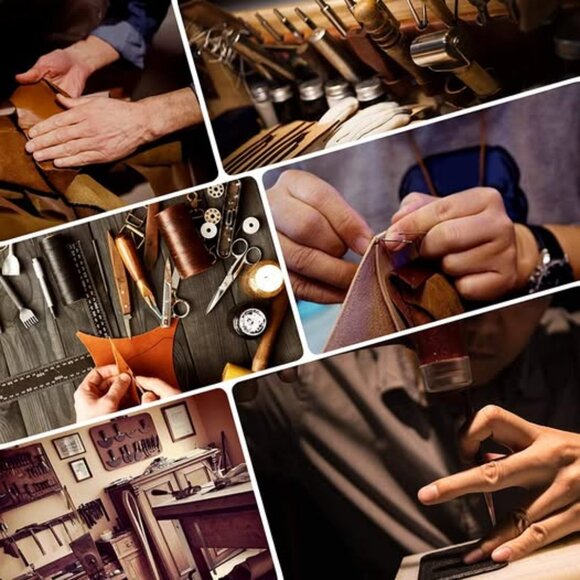 Multi Brand Women's Leather Handmade bags Coffee 796 - Picture 9 of 9